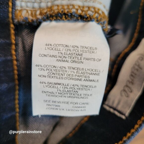 Madewell Jeans 27 High Rise 9" Skinny Tummy Control Dark Wash Stretch Denim - Picture 6 of 12